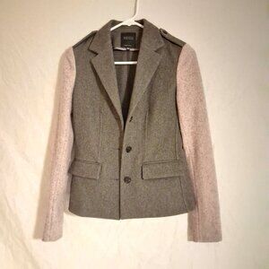 Barney's New York Size 36 IT Virgin Wool Gray Blazer